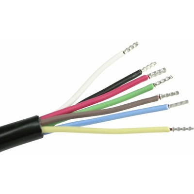 AS Schwabe 70899 instalační kabel, H05VV-F, 7 x 1 m čierna