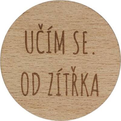 Dřevěná placka - Učím se od zítřka Dřevo: Buk – Hledejceny.cz
