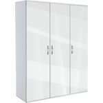 Bogdan Furniture G Трикрилен гардероб Memo. bg, модел BM-Ava 3, бял гланц