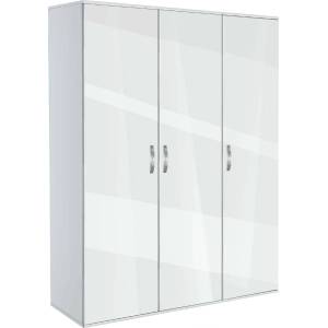 Bogdan Furniture G Трикрилен гардероб Memo. bg, модел BM-Ava 3, бял гланц