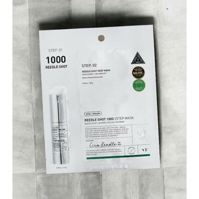 VT Cosmetics Reedle Shot 1000 2-Step Mask Dvoufázová maska s mikrojehličkami 26,5 g