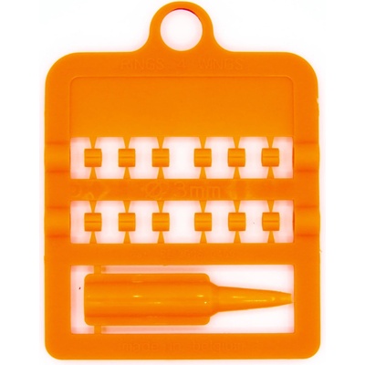 E-Z Split Ring Kroužky, průměr 3 mm oranžové 12ks