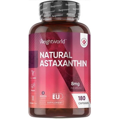 WeightWorld Natural Astaxanthin, 180 капсули, Weight World (126585 WW)