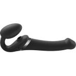 Strap On Me Multi Orgasm Strap-On Vibrator with Licking Stimulator Black M