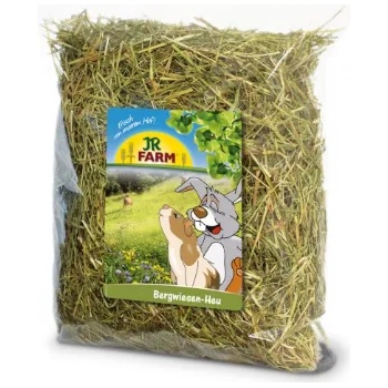 JR Farm Mountain Meadow Hay - Премиум храна за зайци и гризачи , планинско ливадно сено с естествени билки 1.5 кг