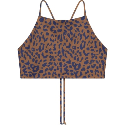 DEDICATED Дамско бикини горнище Dedicated Women's Bikini Top Orust Bikini top - Leopard Light Brown (150-4039-0814)