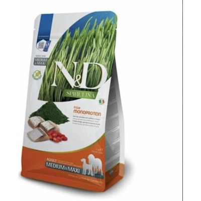 N&D Spirulina Dog Adult Medium & Large Herring & Wolfberry 2 kg