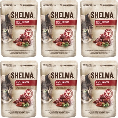 Shelma Rich in beef in sauce 6 x 85 g