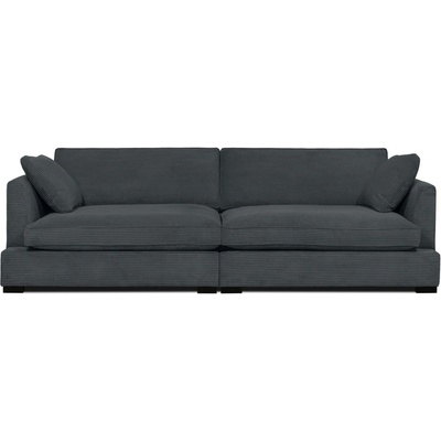 Scandic Сив диван от рипсено кадифе 266 cm Mobby - Scandic (16874 LIN3)