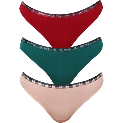 Tommy Hilfiger 3PACK dámske tangá viacfarebné UW0UW02829 0XS