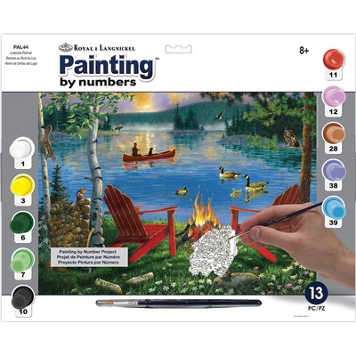 Royal Langnickel Malování podle čísel 30x40 cm - Zátiší u jezera