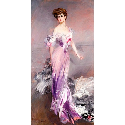 Portrét manželky Howarda Johnstona 30x60cm - Giovanni Boldini