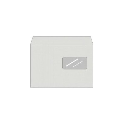 Papierová obálka C5 (162x229mm) samolepiaca s oknom vpravo hore