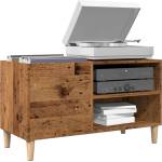 vidaXL Шкаф за грамофонни плочи, 84, 5x38x48 см, инженерно дърво (857163)