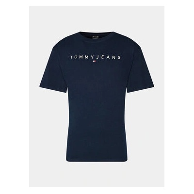 Tommy Jeans Тишърт Linear Logo DM0DM17993 Тъмносин Regular Fit (Linear Logo DM0DM17993)
