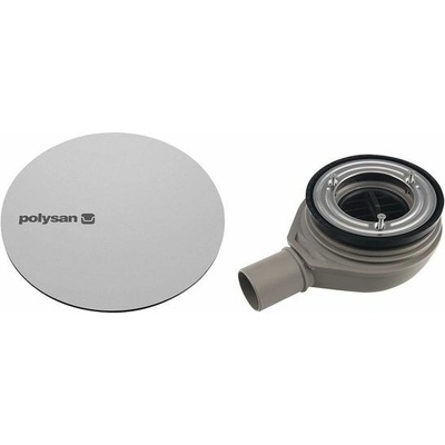 Polysan Mirai Vaničkový sifón 90 mm, DN40, kryt nerezový 72730