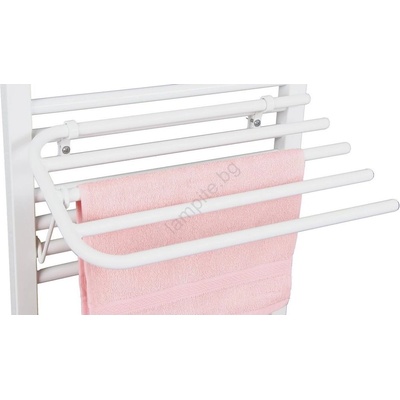 SAPHO - Релса за кърпи с нагревателен елемент 60 см бял (SH0048)