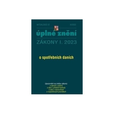 Aktualizace I/2 - o spotřebních daních - Poradce s.r.o.