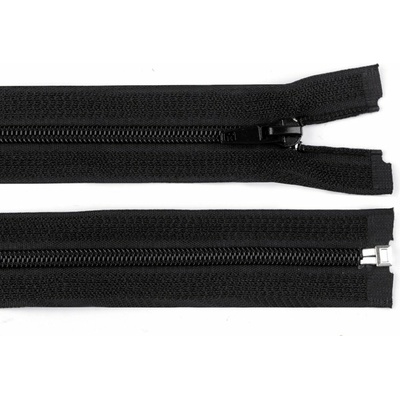 Zip stanový spiralový No 5 délka 200 cm, 220 cm - (220 cm) černá