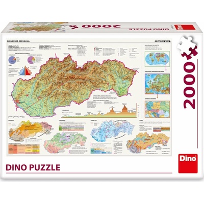 Dino MAPA SLOVENSKA 2000 dílků