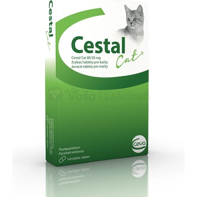 Cestal Cat žuvacie tablety na odčervenie 8 tbl