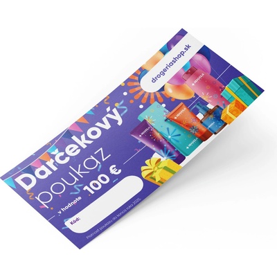 Narodeninový darčekový poukaz Hodnota: 100 €