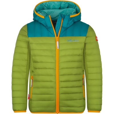 TROLLKIDS Детско синтетично яке Trollkids Kid's Eikefjord Jacket Synthetic jacket - Pear Green / Lagoon Green / Sea Green / Sahara Sunset - размер 164 (EU) (703-3293-1419)