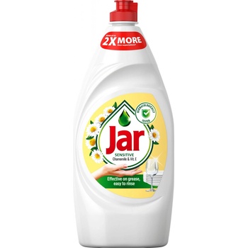 Jar Sensitive prostriedok na umývanie riadu Chamomile & Vitamin E 900 ml