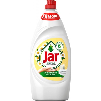 Jar Sensitive prostriedok na umývanie riadu Chamomile & Vitamin E 900 ml