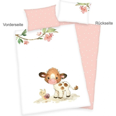 Babybest povlečení Little Calf růžové 100 x 135