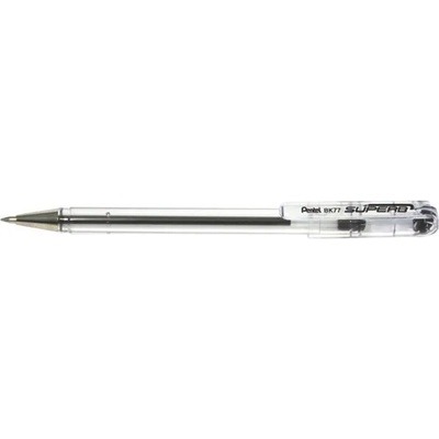 Pentel Химикалка, 0, 35 мм, капачка, PENTEL "Superb BK77", черна BK77-A (BK77-A)