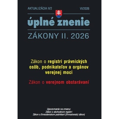 Aktualizácia II/2 2026 – Obchodné a občianske právo