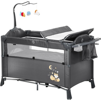 Детска кошара на 2 нива - fabian, бежова - Сив