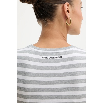 Karl Lagerfeld Памучна тениска Karl Lagerfeld IKON (B1W17037)