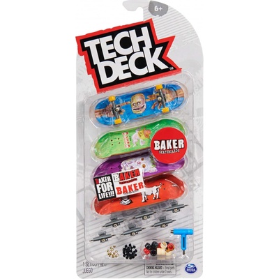 Tech Deck FINGERBOARD ČTYŘBALENÍ náhodné balení 6028815