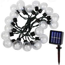 MasterLED Solárna svetelná reťaz s LED žiarovkami, 485cm, 20 LED žiarovky, IP44, VIP0138