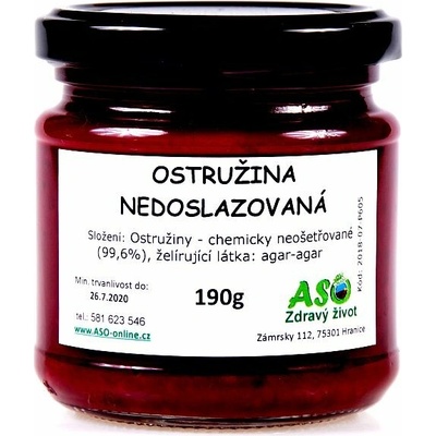ASO Zdravý život Ostružina nedoslazovaná 190 g