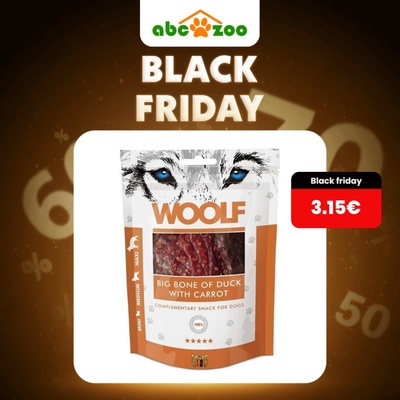 Woolf big bone of duck with carrot 100 g