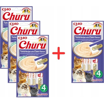 Churu Cat Tuna with Clam 4 x 14 g