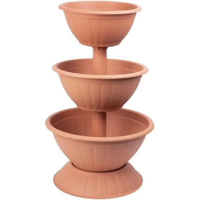 Strend Béžový plast Květináč Pro 79 x 40 x 79 cm