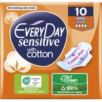 EveryDay Дамски превръзки с крилца Sensitive Mini, 10 бр (intr-6765665)