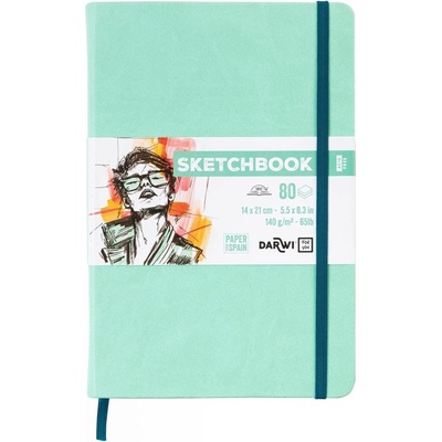 Darwi Dfy Скицник 80 14 x 21 cm 140 g Mint Green (DF80014210003C)