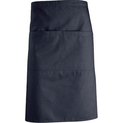 Sol's Středně dlouhá jednobarevná zástěra Greenwich s velkou kapsou modrá námořní 90x65cm L995