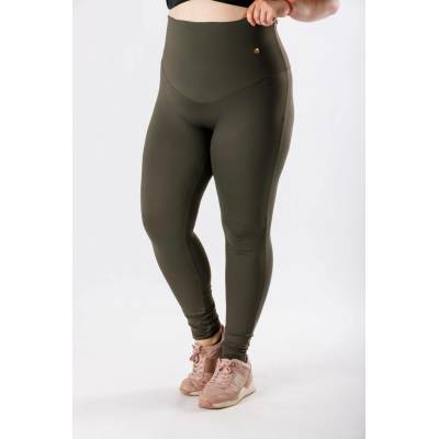 GoldBee Legíny Stahovací Celé Břicho Lycra Army