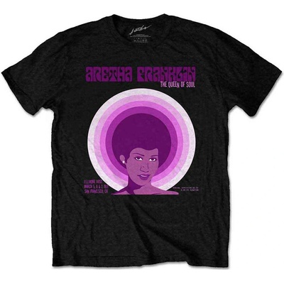Aretha Franklin tričko Fillmore West '71 čierne