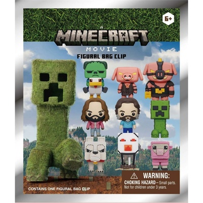 Prívesok na kľúče Minecraft náhodná figurka s klipsem na batoh, 37035