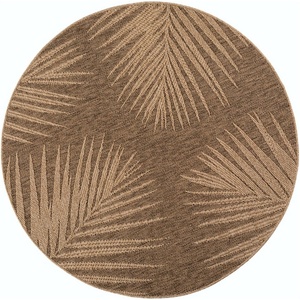 Ayyildiz Кафяв кръгъл килим за открито и закрито ø 80 cm Timber 1403 - Ayyildiz Carpets (TIMBER80801403BROWN)