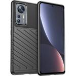Gigapack Xiaomi 12 Pro GIGAPACK силиконов протектор за телефон, устойчив на удар, изпъкнал модел, ЧЕРЕН GP-112838 (GP-112838)