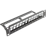 Lanberg patch panel blank 12 port 1U with organizer for keystone modules black (PPKS-9112-B) - pcshop