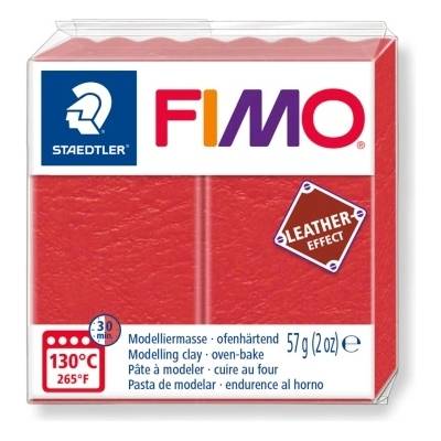 FIMO Полимерна глина Fimo Leather 8010, 57g, светлочервен 249